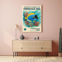 Discover the Charm of the Powder Blue Tang Poster