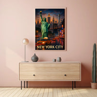 Statue of Liberty New York City Poster Classic Wall Art