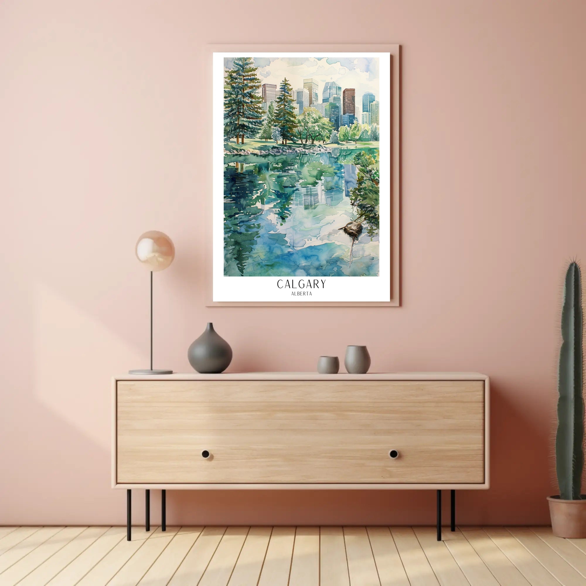 Calgary Reflections Poster PosterGoat