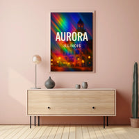 Aurora Illinois Scenic Wanderlust Photography Poster