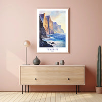 Majestic Cliffs of Tenerife Poster PosterGoat