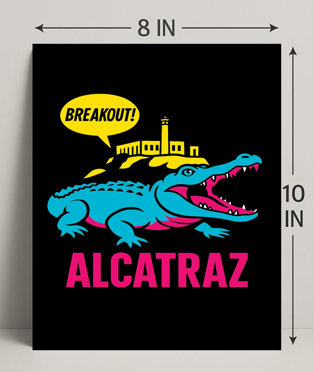Breakout from Alcatraz Poster PosterGoat