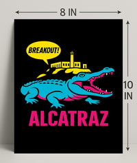 Breakout from Alcatraz Poster PosterGoat