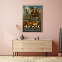 New York Heritage Poster Vintage Wall Art