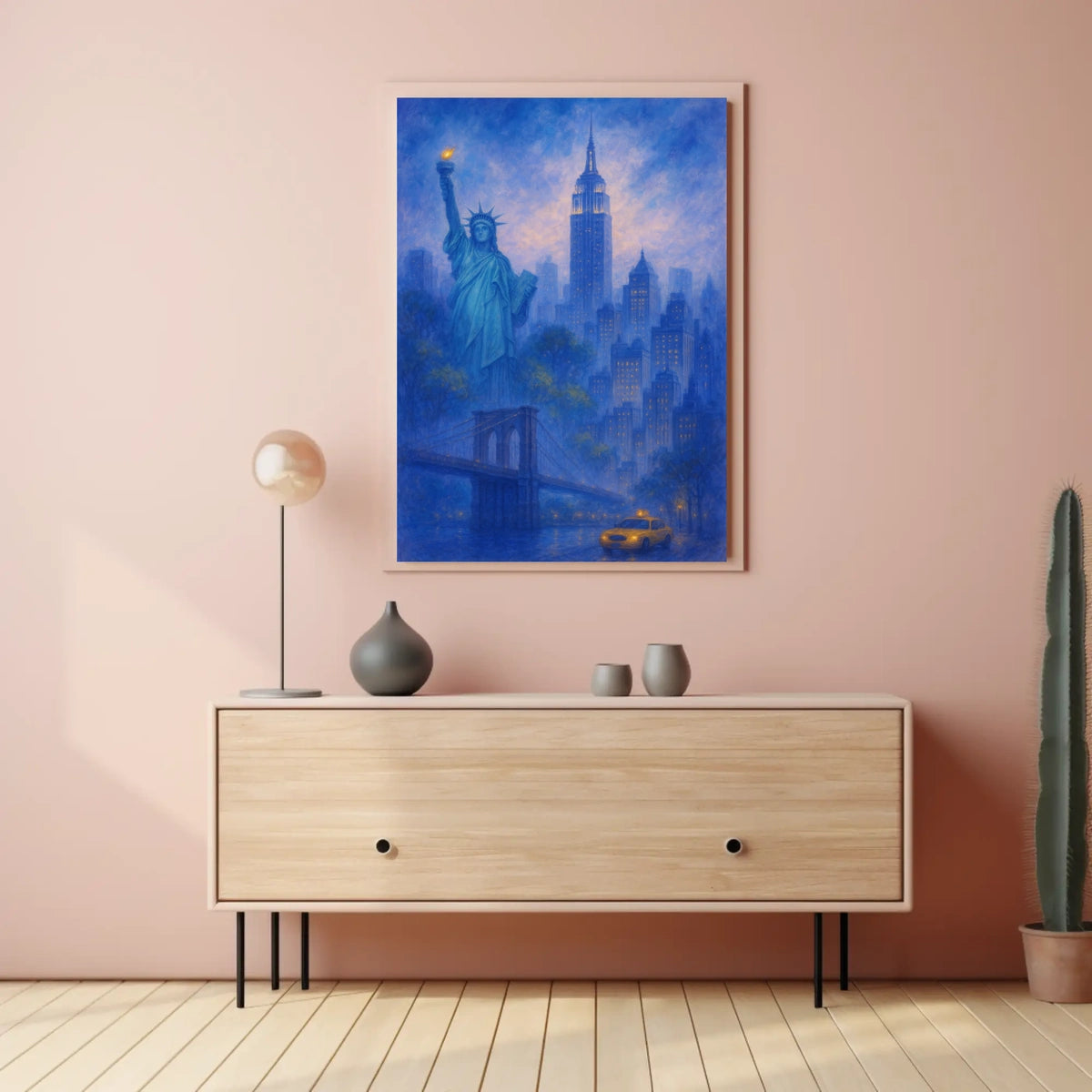 Iconic New York City Skyline Poster Classic Wall Art