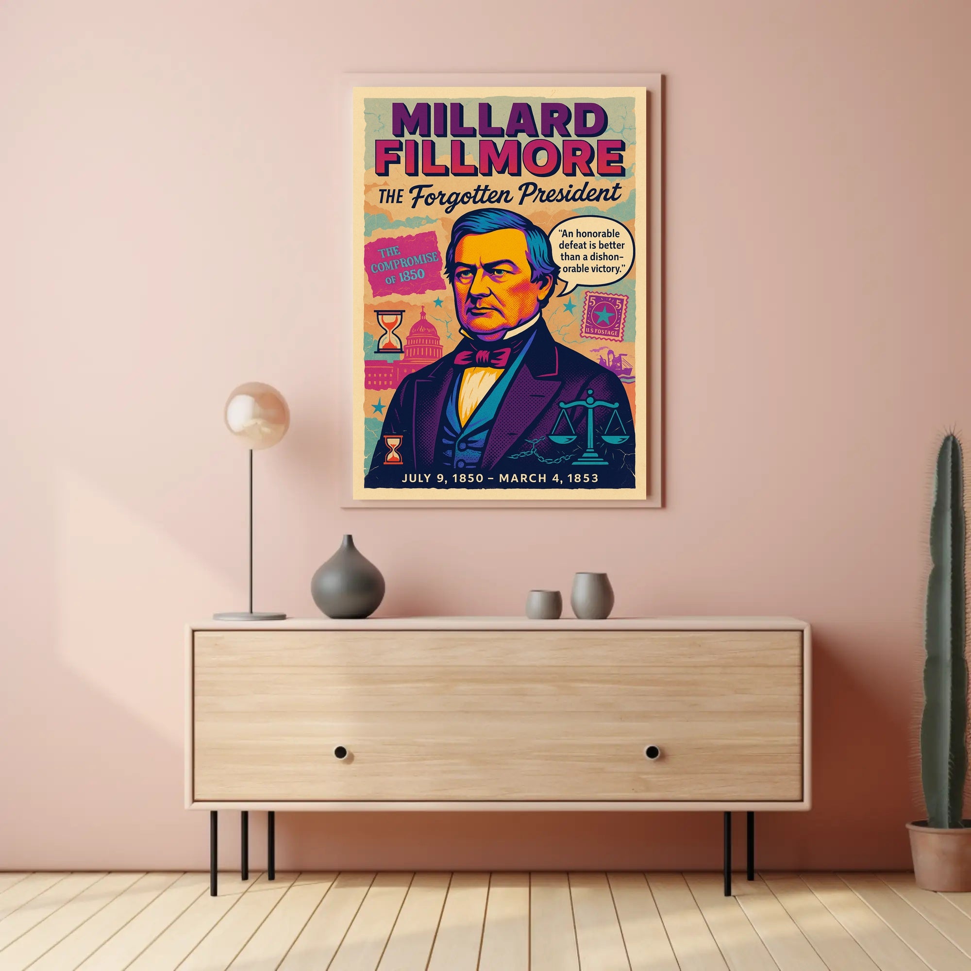Millard Fillmore The Forgotten President Poster PosterGoat