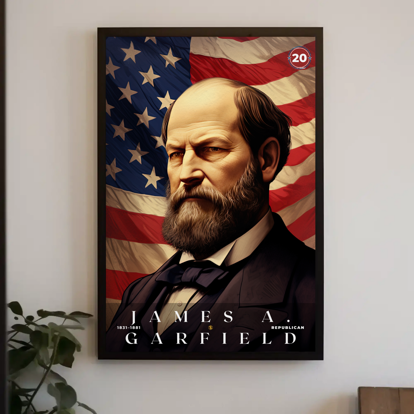 James Garfield 20th President Of The United States Portrait