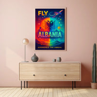Fly Albania Experience the Unreal Poster