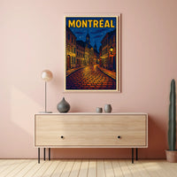 Montréal Nightscape Poster