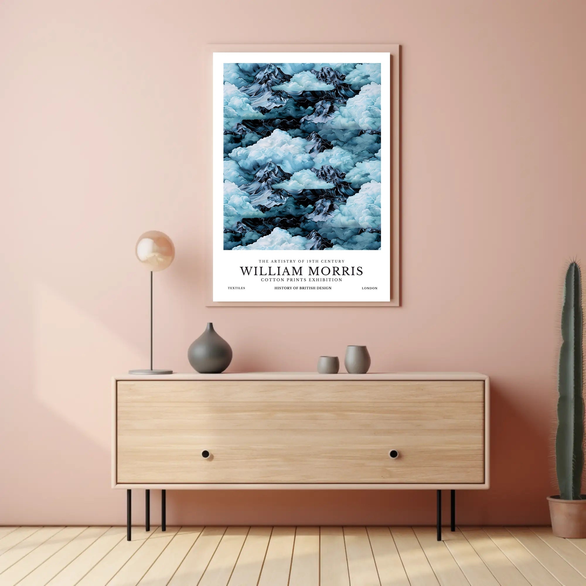 William Morris Cotton Prints Exhibition Poster