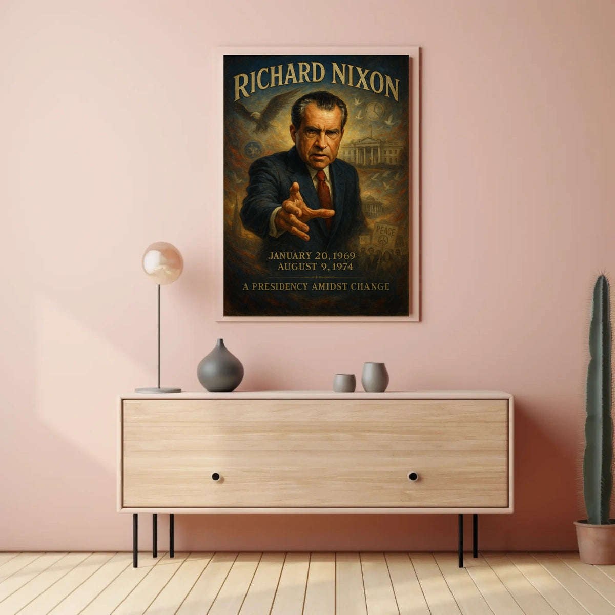 Richard Nixon A Presidency Amidst Change Poster