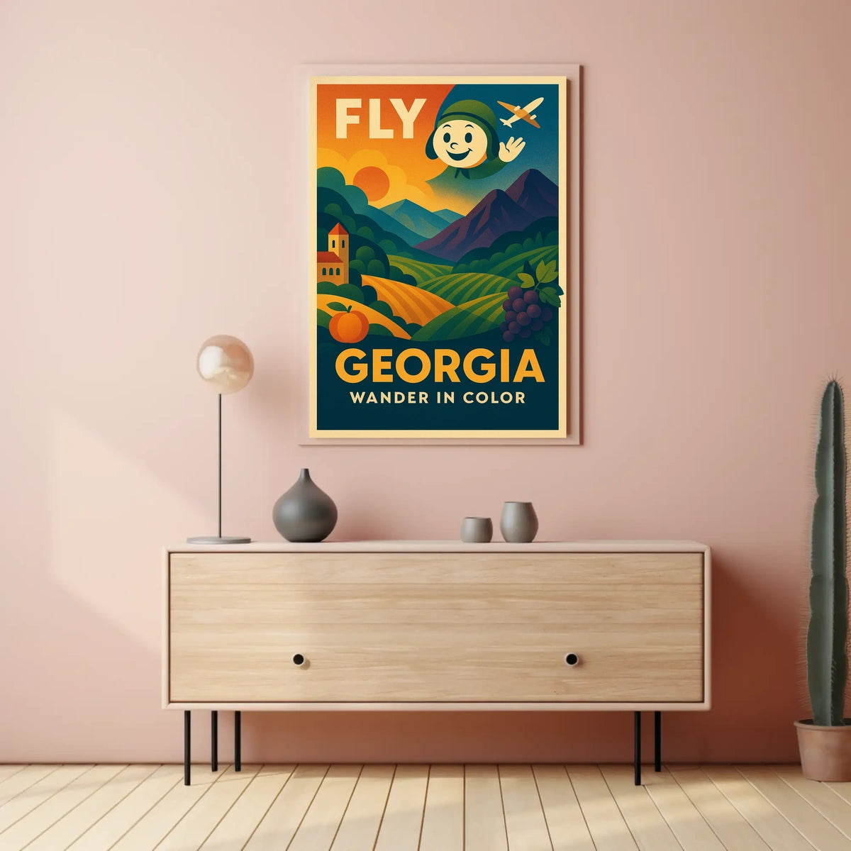 Fly Georgia Wander In Color Poster