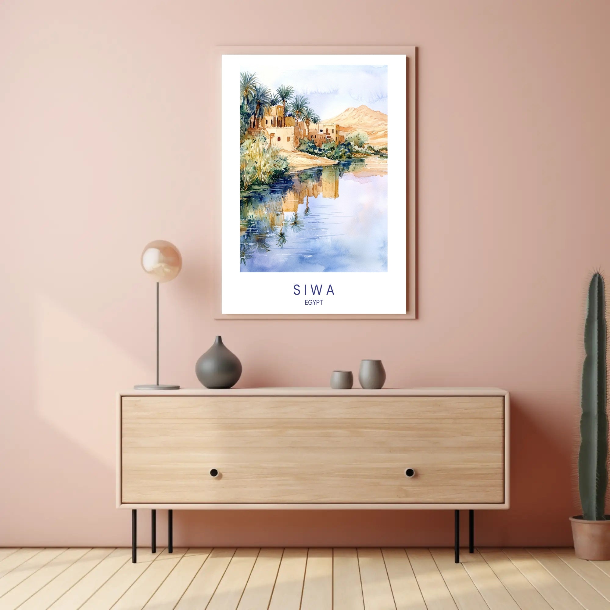 Tranquil Oasis of Siwa Poster PosterGoat
