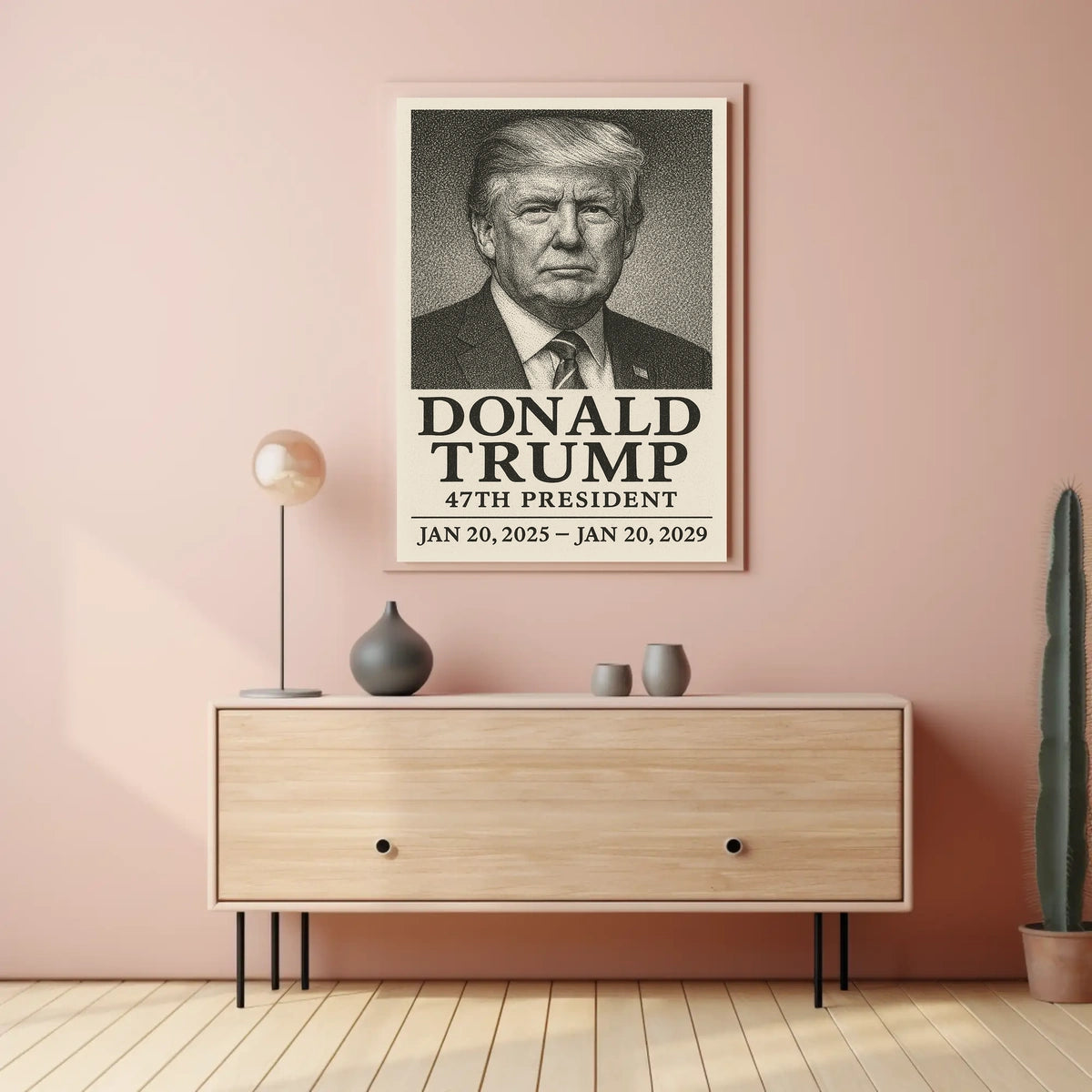 Trump 47th President Scenic Patriotic Decor Poster