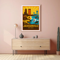 Jacksonville Established 1822 Poster PosterGoat