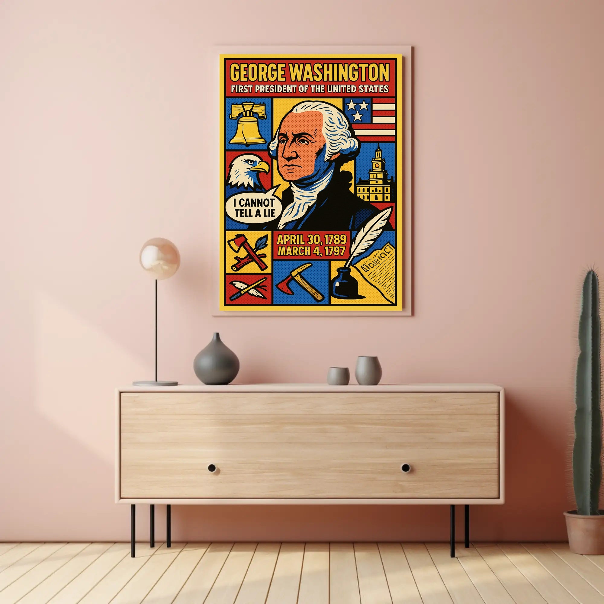 George Washington First President Poster PosterGoat