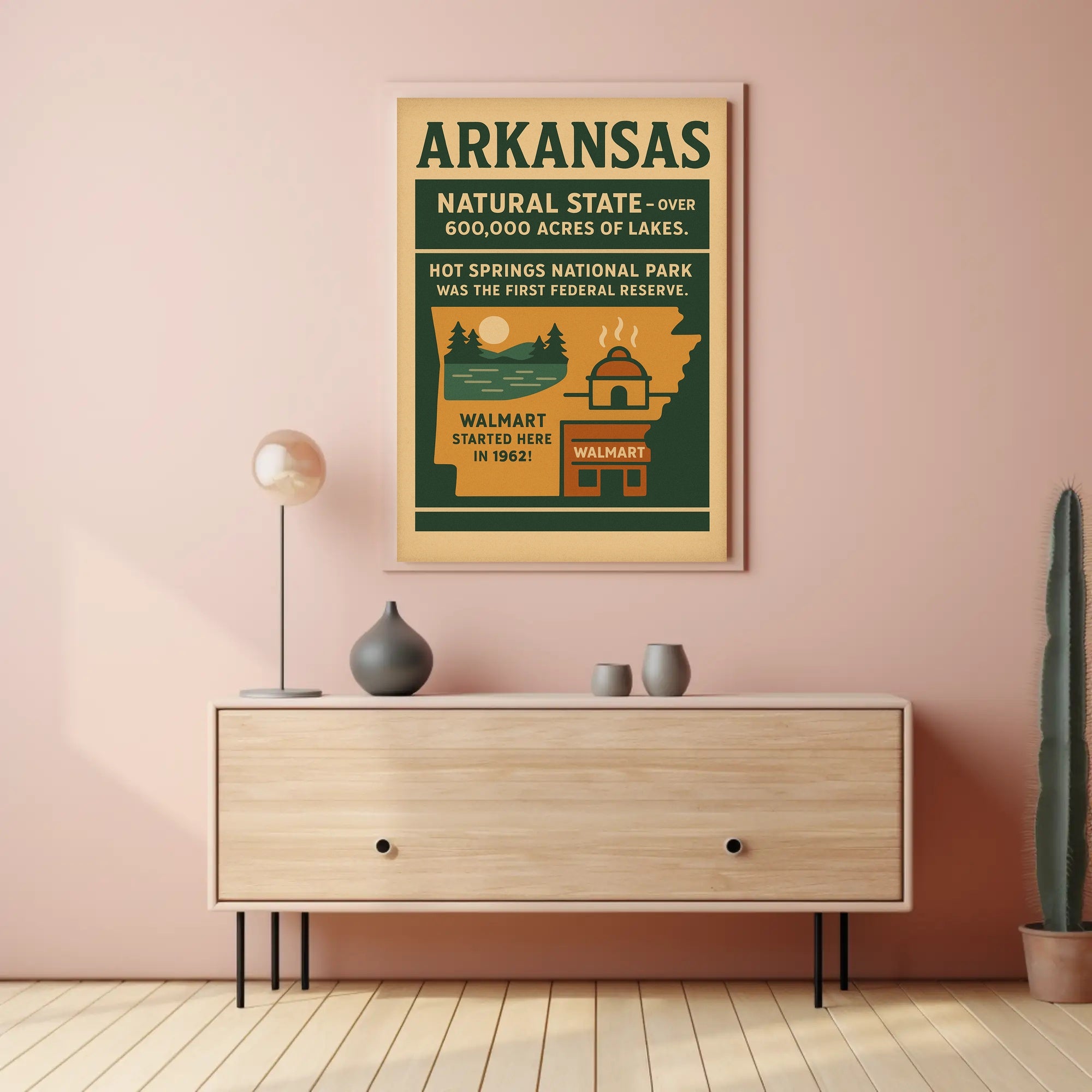 Discover Arkansas The Natural State Poster