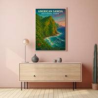 National Park of American Samoa Adventure Poster