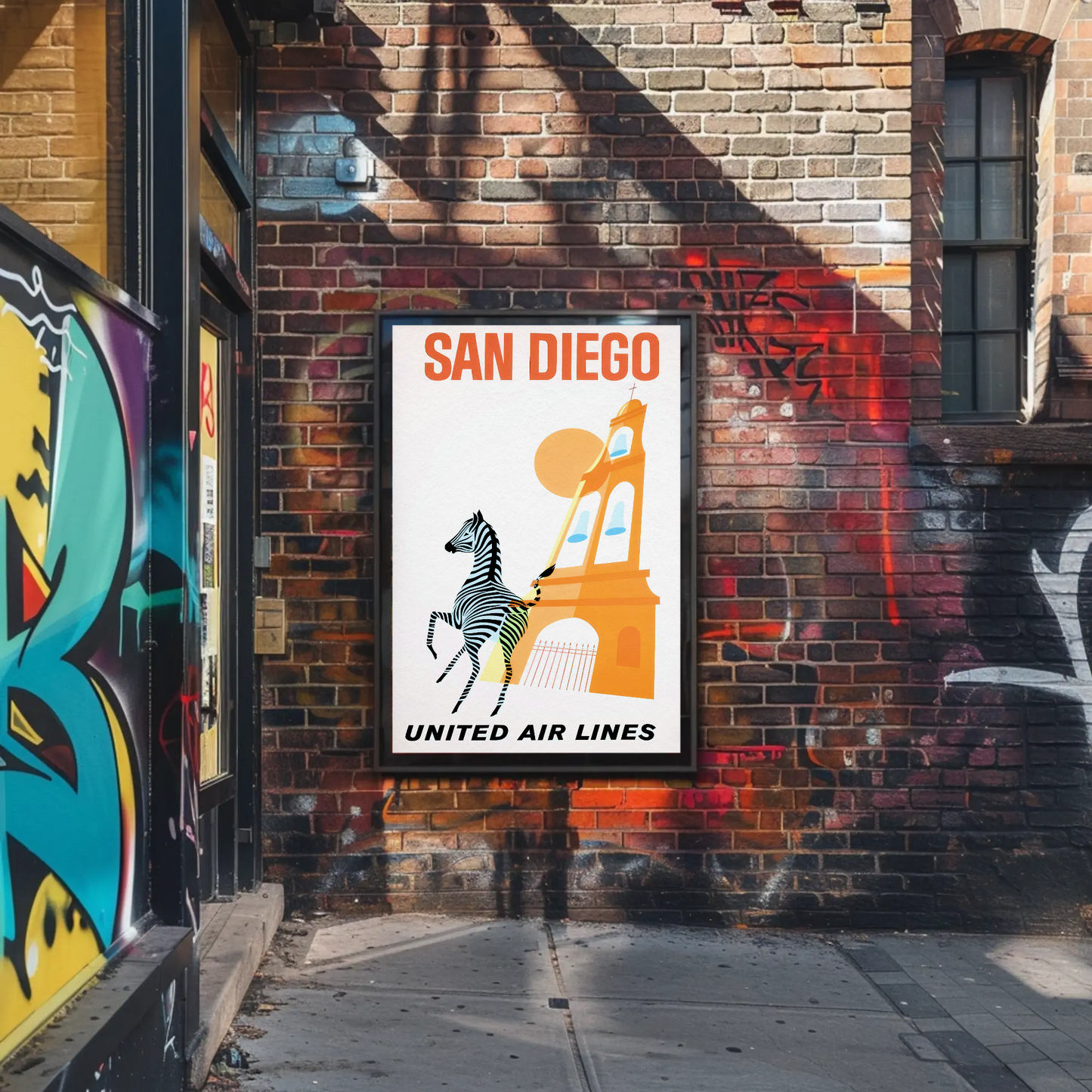 San Diego - United Air Lines Poster