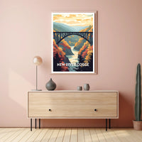 New River Gorge National Park Vintage Poster