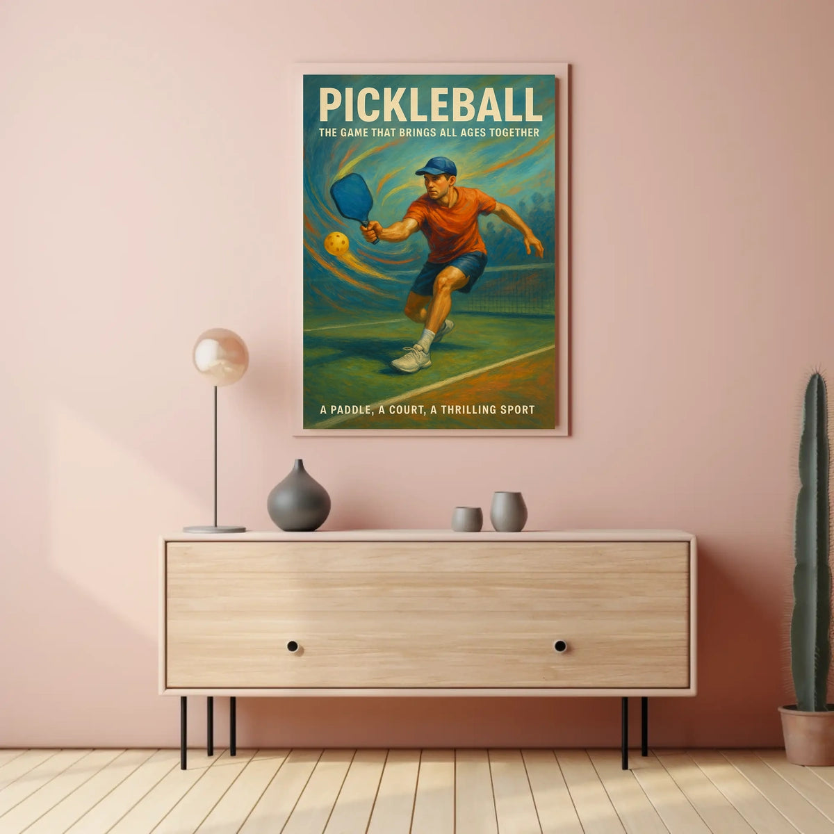 Pickleball A Game for All Ages Poster