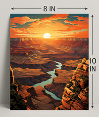 Grand Canyon Sunset Poster