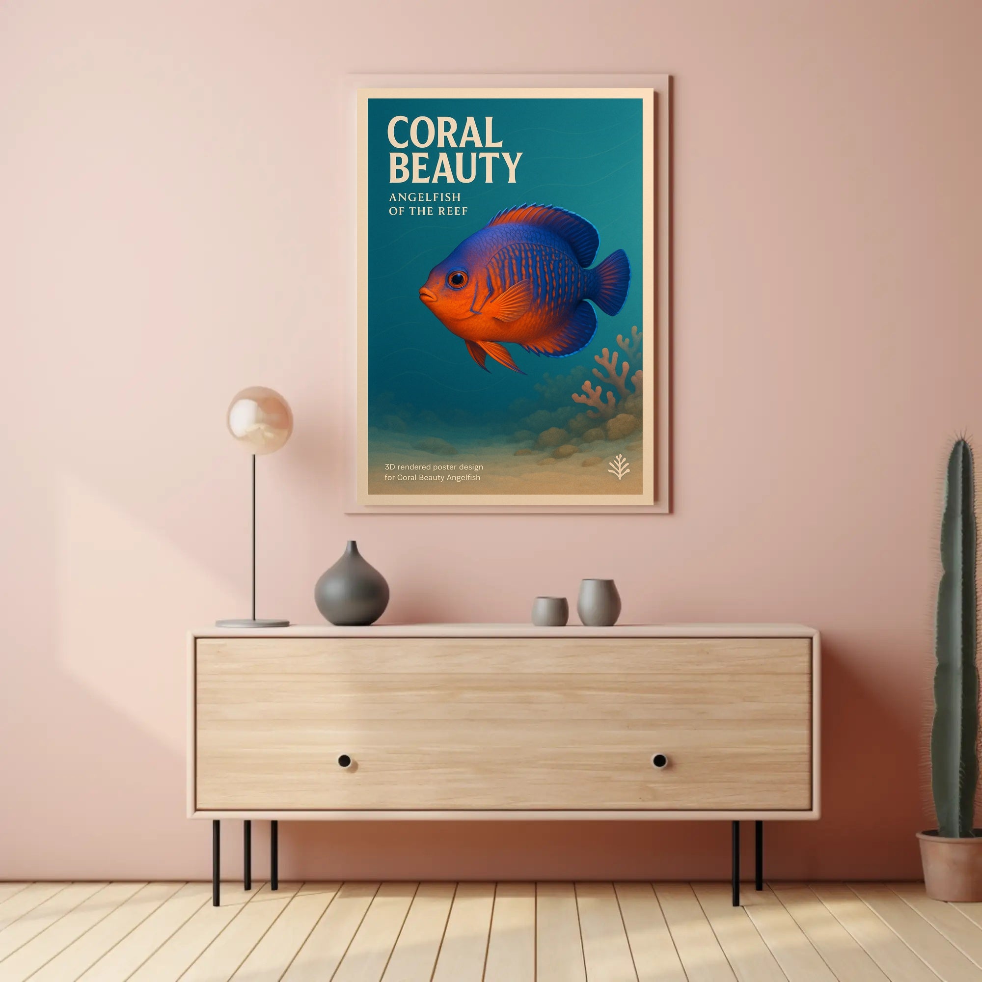 Coral Beauty Angelfish of the Reef Poster PosterGoat