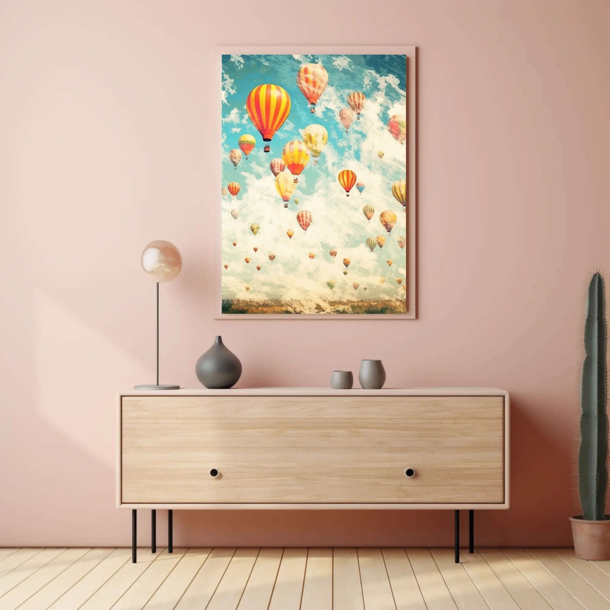 Vibrant Balloon Festival Poster