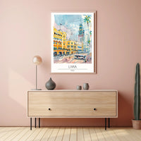 Lima Cityscape Poster PosterGoat