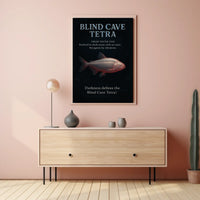 Blind Cave Tetra Poster