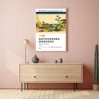 Below Meguro by Katsushika Hokusai Poster