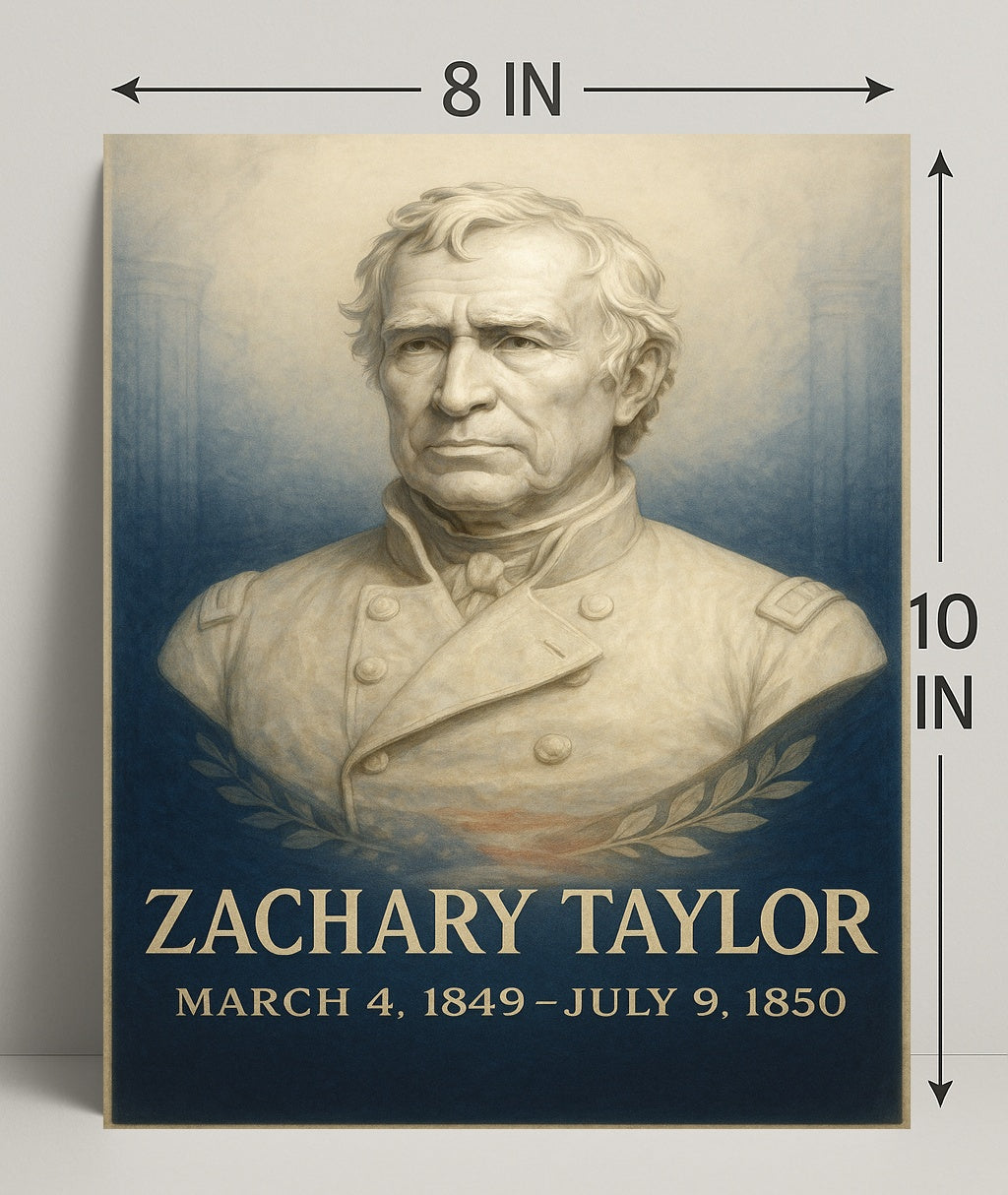 Zachary Taylor Presidential Term Poster PosterGoat