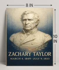 Zachary Taylor Presidential Term Poster PosterGoat