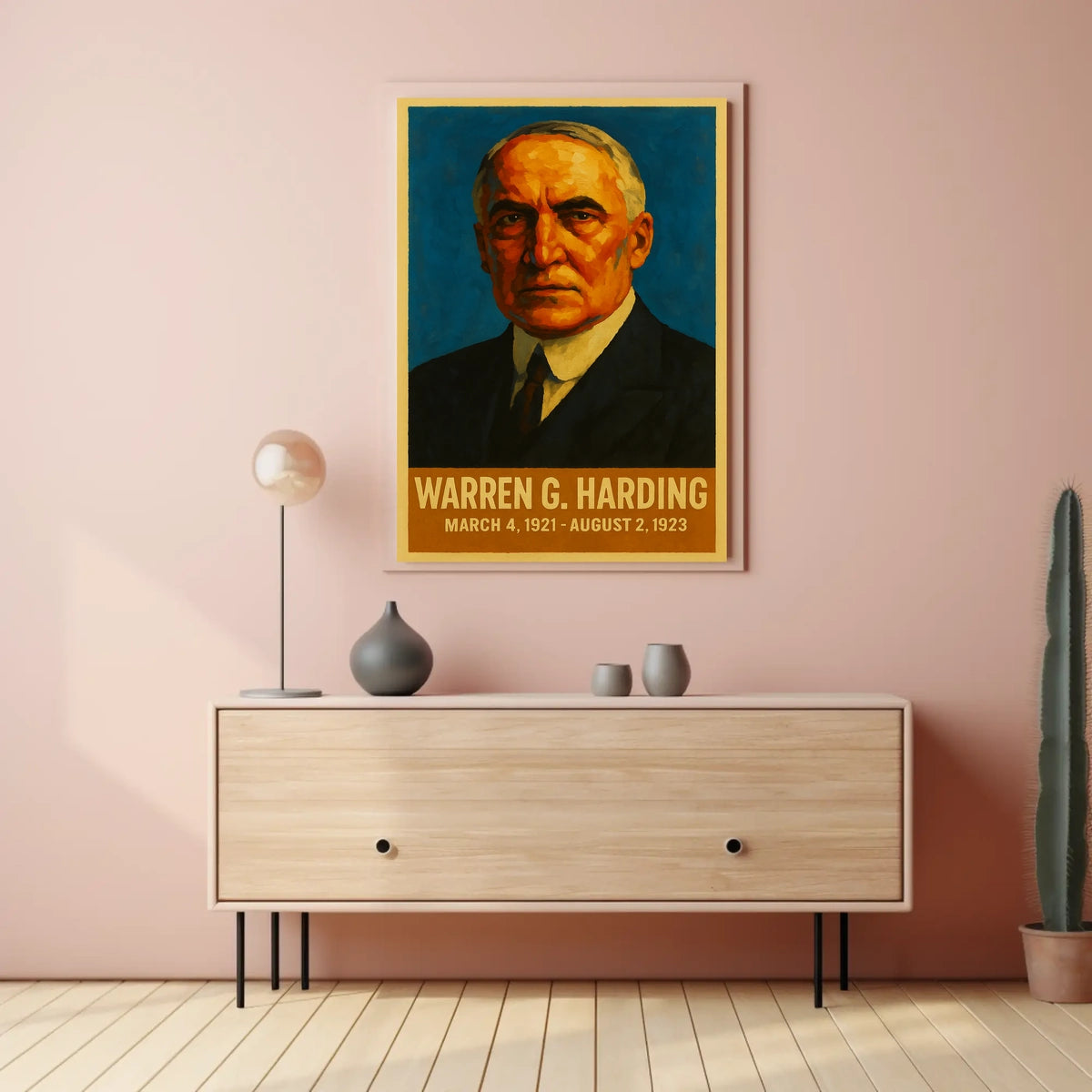 Harding Vintage Patriotic Leadership Poster