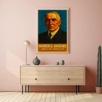 Harding Vintage Patriotic Leadership Poster