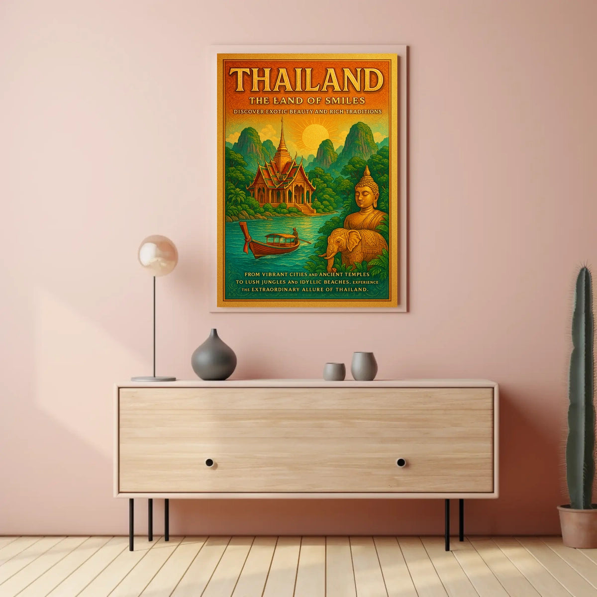 Thailand The Land of Smiles Poster