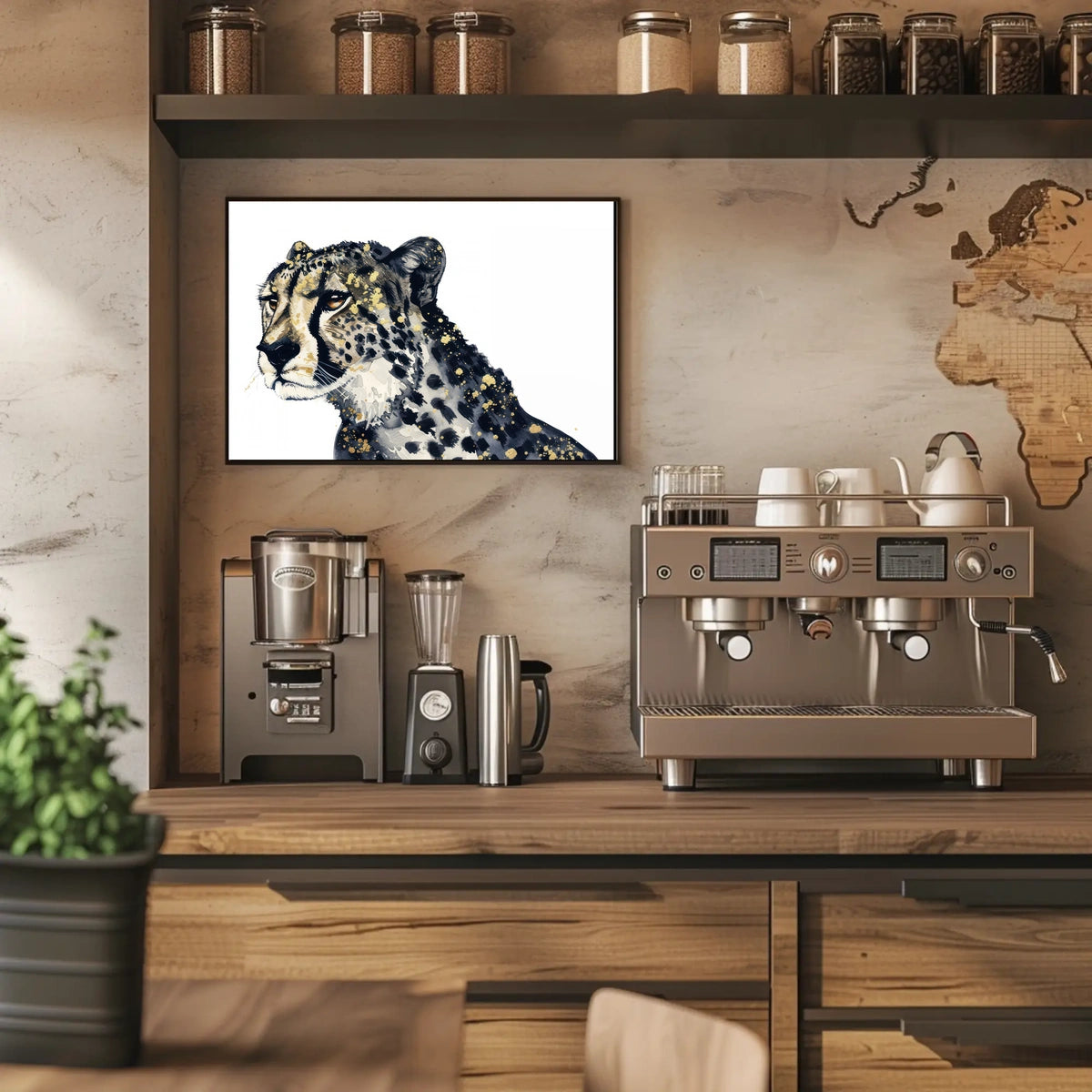 Majestic Cheetah Art Poster