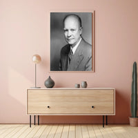 Formal Black and White Portrait – Dwight D. Eisenhower Poster