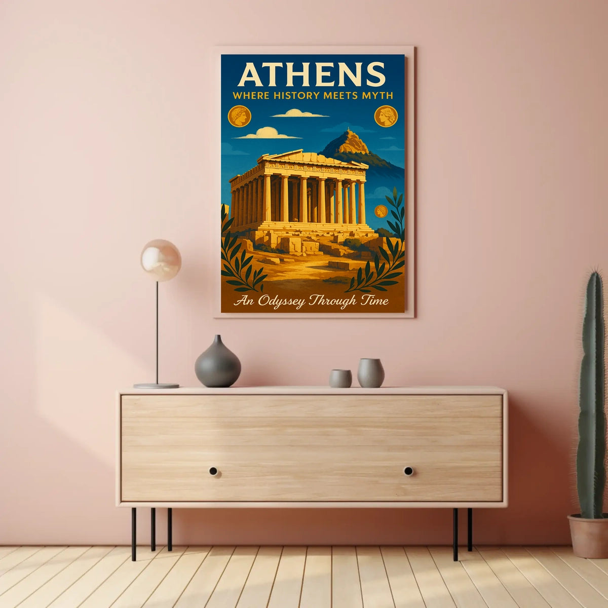 Athens Where History Meets Myth Poster
