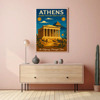 Athens Where History Meets Myth Poster
