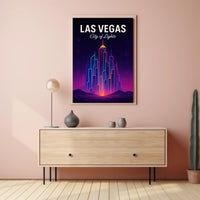 Las Vegas City of Lights Poster PosterGoat