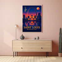St. Louis Skyline at Dusk Poster