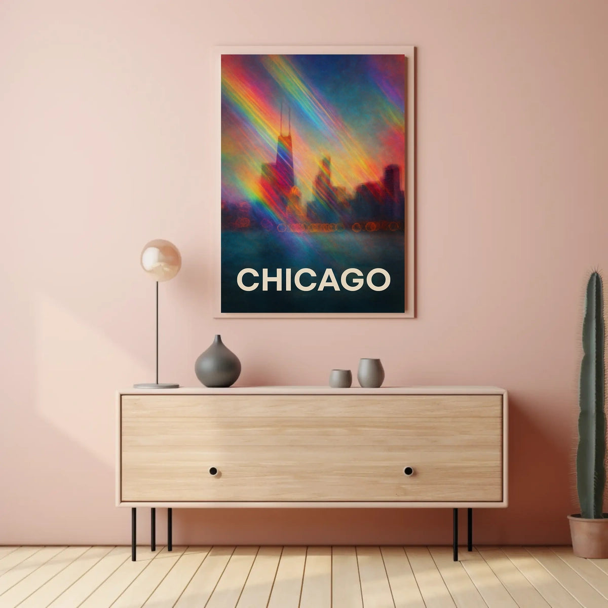 Chicago Skyline Photography Realism Wanderlust Poster