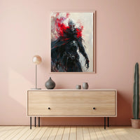 Ethereal Skeleton Warrior Dark Fantasy Art Poster PosterGoat