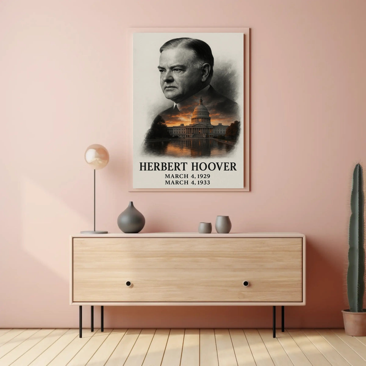 Herbert Hoover 31st President of the United States Reflections Poster