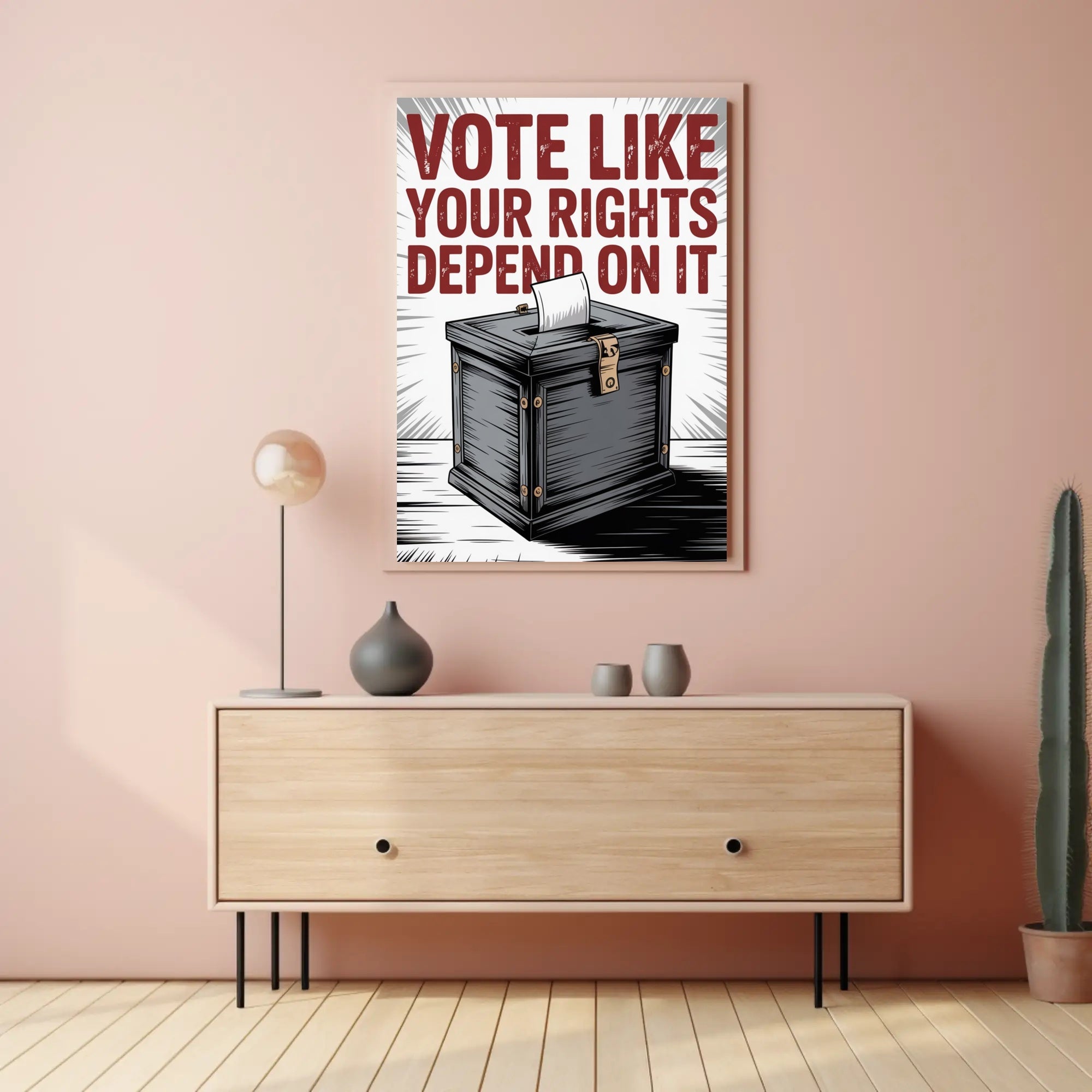 Vote Like Your Rights Depend On It Political Poster