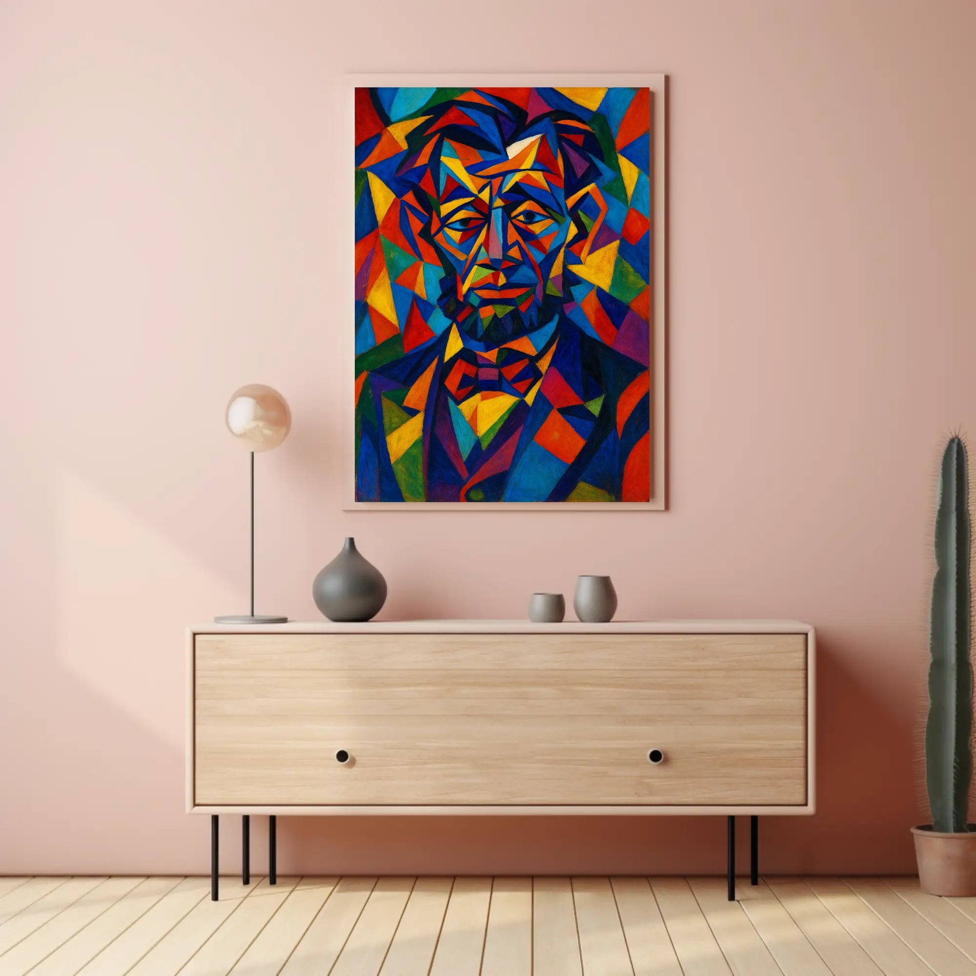 Cubist Historical Figure Art Print - Abstract or Artistic Poster