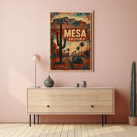 Mesa, Arizona Vintage Vintage Poster