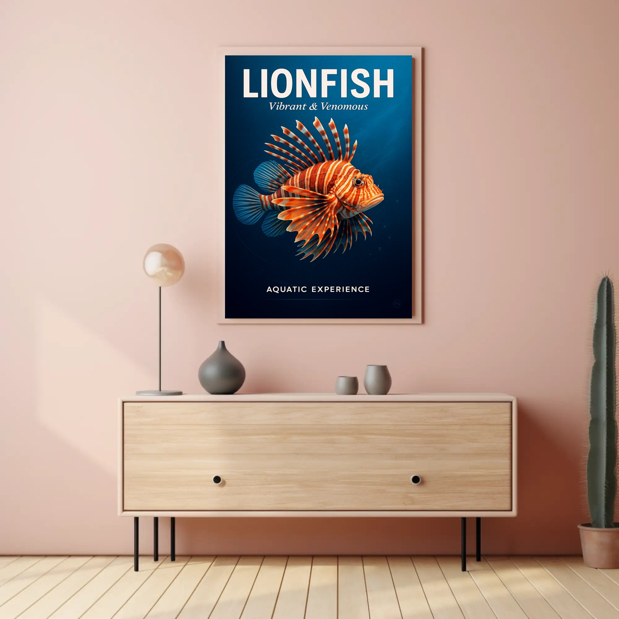 Lionfish Vibrant & Venomous Poster PosterGoat