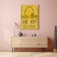 St. Louis Arch Of Light Poster